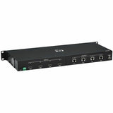 Eaton Tripp Lite Series 4x4 HDMI over Cat6 Matrix Switch Kit, Switch/4x Pigtail Receivers - 4K 60 Hz, HDR, 4: 4: 4, PoC, 230 ft. (70.1 m), TAA — B127A-4X4-BH4PH