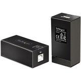 StarTech.com 150m (492ft) USB 2.0 Extender over Cat5e/Cat6 Ethernet Cable, Externally Powered USB Extender/Adapter via RJ45/Network Cable — C15012-USB-EXTENDER