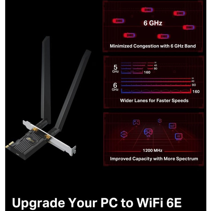 TP-Link Archer TXE72E - WiFi 6E AXE5400 PCIe WiFi Card for Desktop PC — ArcherTXE72E