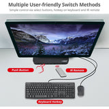 SIIG 4x1 HDMI 4K HDR KVM USB 3.0 Switch with Remote Control — CE-KV0F11-S1