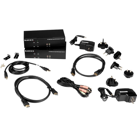 Black Box KVX Series Dual-Head HDMI KVM Fiber Extenders (KVXLCHF-200) — KVXLCHF-200