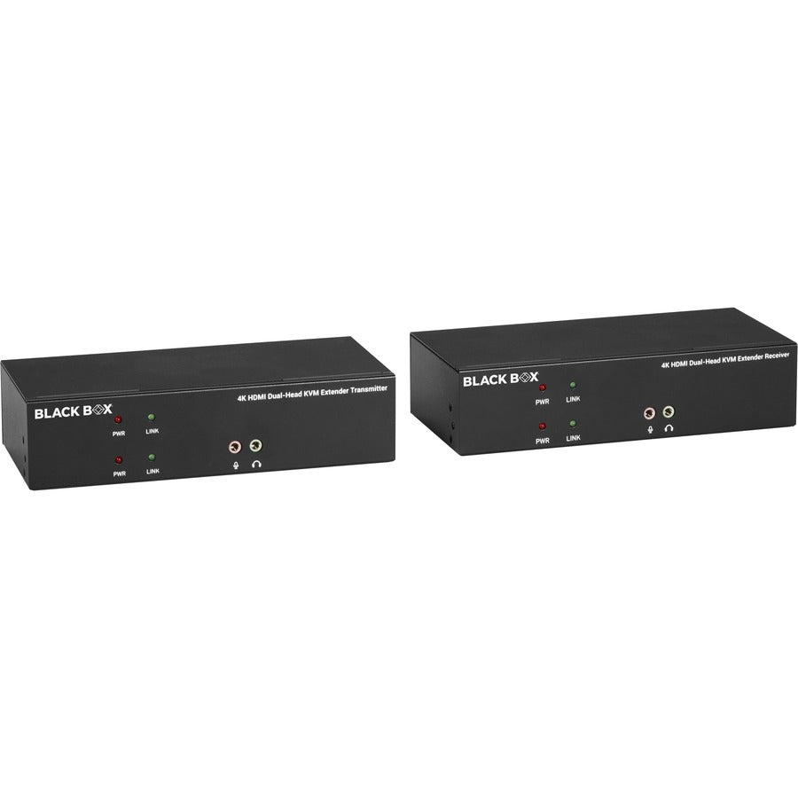 Black Box KVX Series Dual-Head HDMI KVM Fiber Extenders (KVXLCHF-200) — KVXLCHF-200