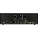 Tripp Lite by Eaton Secure KVM Switch, 2-Port, Dual Head, HDMI to HDMI, 4K, NIAP PP4.0, Audio, CAC, TAA — B002-H2AC2-N4