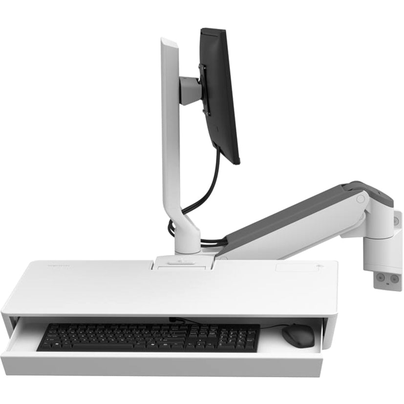 Ergotron CareFit Mounting Arm for Keyboard, Monitor, LCD Monitor - White — 45-622-251