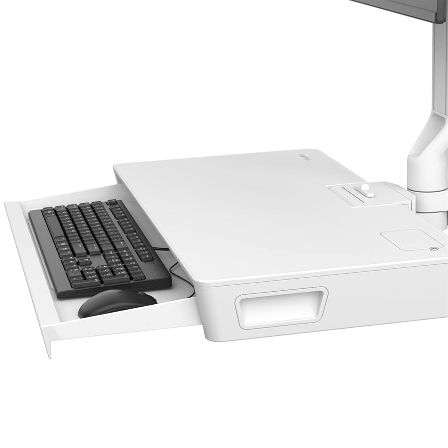 Ergotron CareFit Mounting Arm for Keyboard, Monitor, LCD Monitor - White — 45-622-251