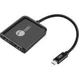 SIIG 1x2 USB-C to HDMI 4K60 MST Hub Splitter — CE-DP0T11-S1