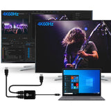 SIIG 1x2 USB-C to HDMI 4K60 MST Hub Splitter — CE-DP0T11-S1