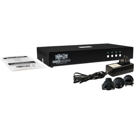 Tripp Lite by Eaton Secure KVM Switch, 4-Port, Single Head, DisplayPort to DisplayPort, 4K, NIAP PP4.0, Audio, TAA — B002-DP1A4-N4