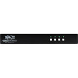 Tripp Lite by Eaton Secure KVM Switch, 4-Port, Single Head, DP to HDMI (x4), 4K, NIAP PP4.0, Audio, CAC, TAA — B002-HD1AC4-N4