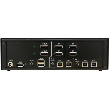 Tripp Lite by Eaton Secure KVM Switch, 2-Port, Dual Head, DisplayPort to DisplayPort, 4K, NIAP PP4.0, Audio, CAC, TAA — B002-DP2AC2-N4