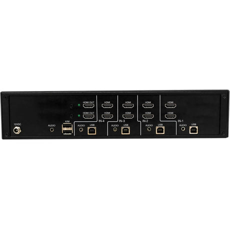 Tripp Lite by Eaton Secure KVM Switch, 4-Port, Dual Head, HDMI to HDMI, 4K, NIAP PP4.0, Audio, TAA — B002-H2A4-N4