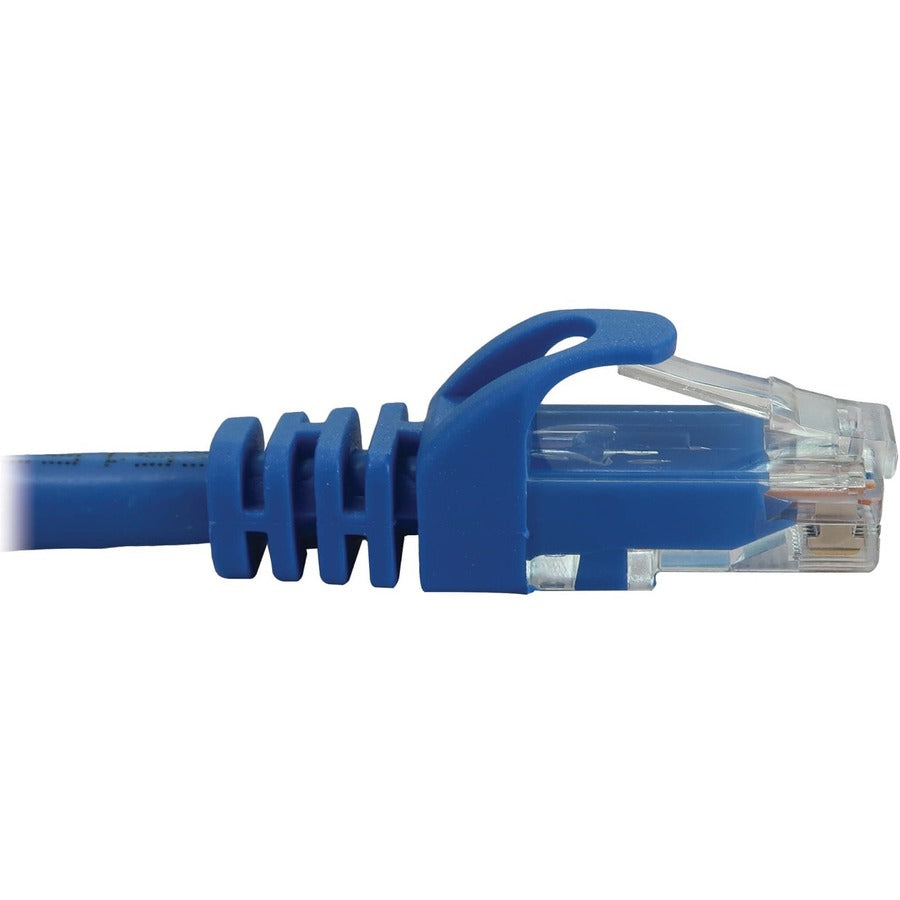 Eaton Tripp Lite Series Cat6a 10G Snagless Molded UTP Ethernet Cable (RJ45 M/M), PoE, Blue, 1 ft. (0.3 m) — N261-001-BL