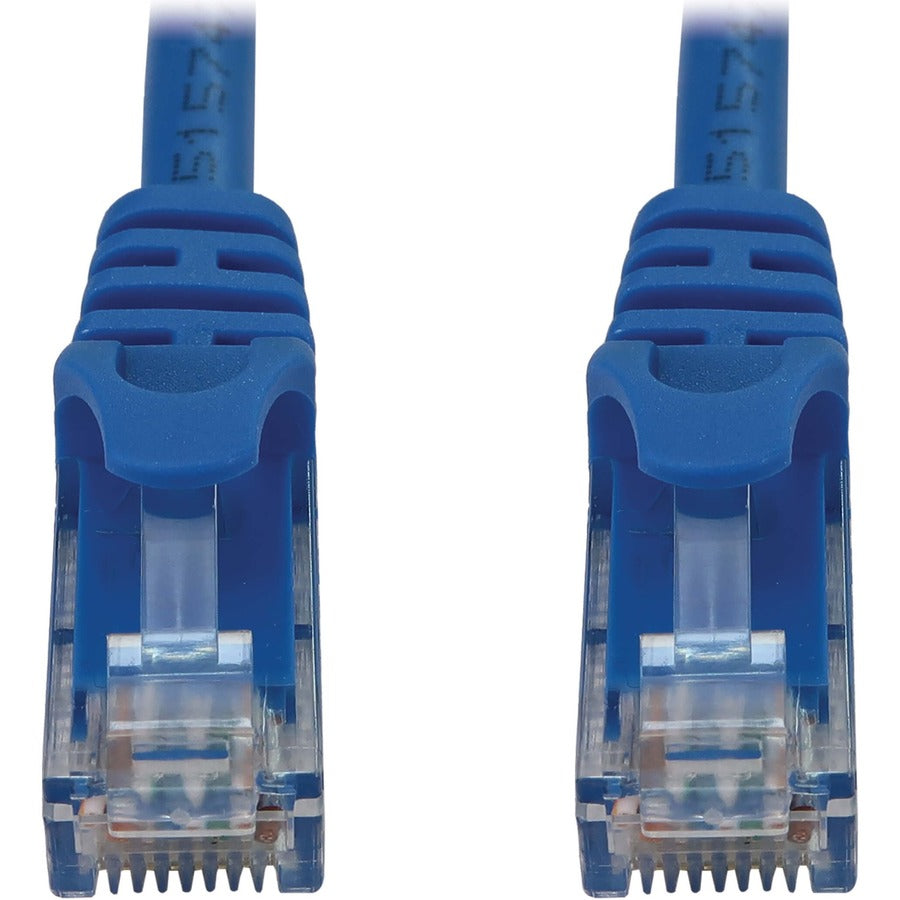 Eaton Tripp Lite Series Cat6a 10G Snagless Molded UTP Ethernet Cable (RJ45 M/M), PoE, Blue, 3 ft. (0.9 m) — N261-003-BL