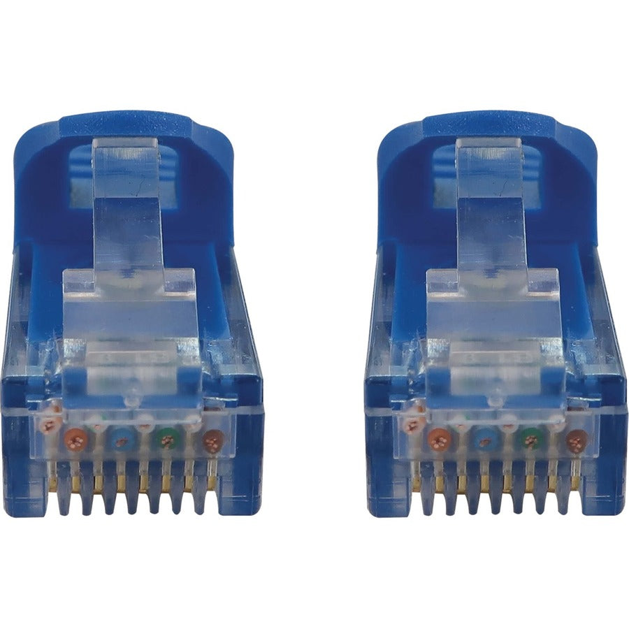 Eaton Tripp Lite Series Cat6a 10G Snagless Molded UTP Ethernet Cable (RJ45 M/M), PoE, Blue, 3 ft. (0.9 m) — N261-003-BL