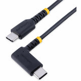 StarTech.com 3ft (1m) USB C Charging Cable Right Angle, 60W PD 3A, Heavy Duty Fast Charge USB-C Cable, Durable Rugged Aramid Fiber — R2CCR-1M-USB-CABLE