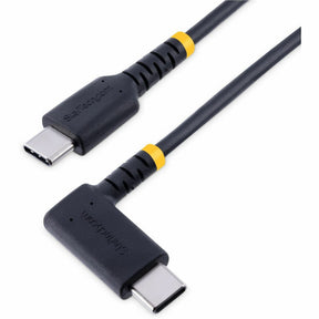 StarTech.com 3ft (1m) USB C Charging Cable Right Angle, 60W PD 3A, Heavy Duty Fast Charge USB-C Cable, Durable Rugged Aramid Fiber — R2CCR-1M-USB-CABLE