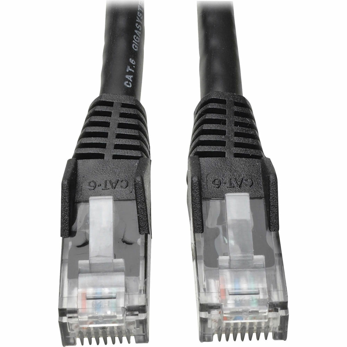 Eaton Tripp Lite Series Cat6 Gigabit Snagless Molded (UTP) Ethernet Cable (RJ45 M/M), PoE, Black, 7 ft. (2.13 m) — N201-007-BK