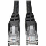 Eaton Tripp Lite Series Cat6 Gigabit Snagless Molded (UTP) Ethernet Cable (RJ45 M/M), PoE, Black, 7 ft. (2.13 m) — N201-007-BK