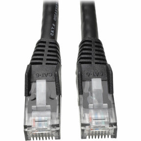 Eaton Tripp Lite Series Cat6 Gigabit Snagless Molded (UTP) Ethernet Cable (RJ45 M/M), PoE, Black, 7 ft. (2.13 m) — N201-007-BK