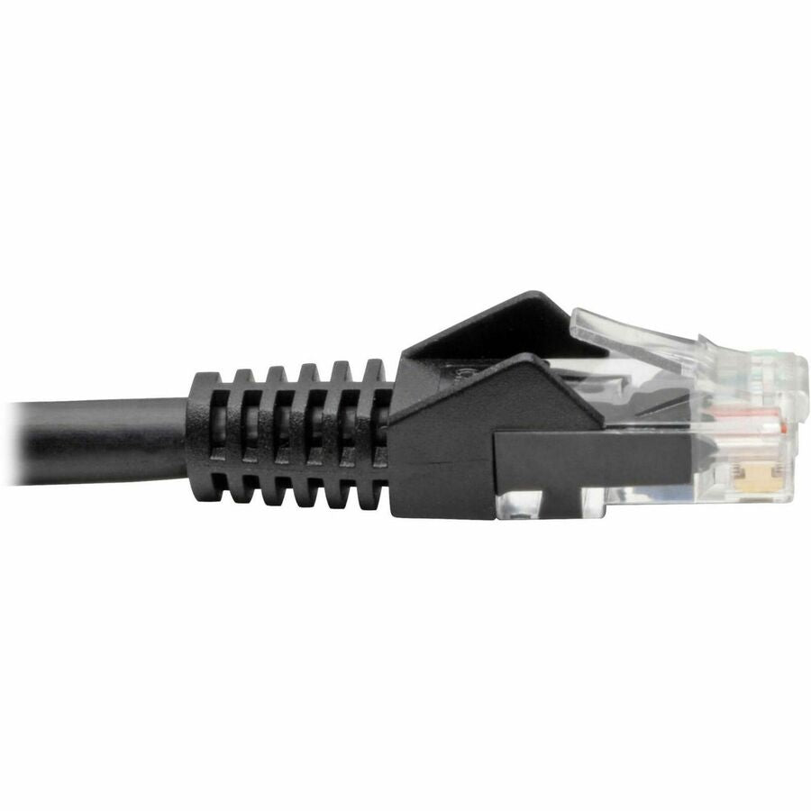 Eaton Tripp Lite Series Cat6 Gigabit Snagless Molded (UTP) Ethernet Cable (RJ45 M/M), PoE, Black, 7 ft. (2.13 m) — N201-007-BK