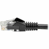Eaton Tripp Lite Series Cat6 Gigabit Snagless Molded (UTP) Ethernet Cable (RJ45 M/M), PoE, Black, 7 ft. (2.13 m) — N201-007-BK