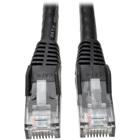 Eaton Tripp Lite Series Cat6 Gigabit Snagless Molded (UTP) Ethernet Cable (RJ45 M/M), PoE, Black, 14 ft. (4.27 m) — N201-014-BK