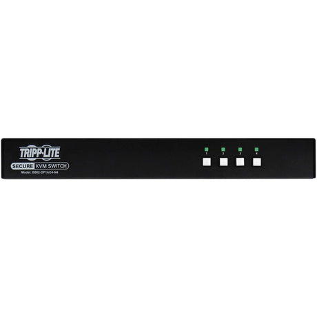 Tripp Lite by Eaton Secure KVM Switch, 4-Port, Single Head, DisplayPort to DisplayPort, 4K, NIAP PP4.0, Audio, CAC, TAA — B002-DP1AC4-N4
