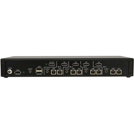 Tripp Lite by Eaton Secure KVM Switch, 4-Port, Single Head, DisplayPort to DisplayPort, 4K, NIAP PP4.0, Audio, CAC, TAA — B002-DP1AC4-N4
