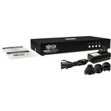 Tripp Lite by Eaton Secure KVM Switch, 4-Port, Single Head, DisplayPort to DisplayPort, 4K, NIAP PP4.0, Audio, CAC, TAA — B002-DP1AC4-N4