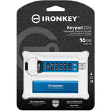 Kingston Keypad 200 16GB USB 3.2 (Gen 1) Type A Flash Drive — IKKP200/16GB