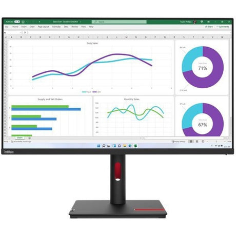 Lenovo ThinkVision T32h-30 32" Class WQHD LCD Monitor - 16:9 — 63D3GAR1US