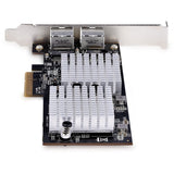 StarTech.com 2-Port 10Gbps PCIe Network Adapter Card, Network Card for PC/Server, PCIe Ethernet Card w/Jumbo Frame, NIC/LAN Interface Card — ST10GSPEXNDP2