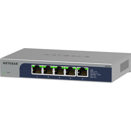 Netgear 5-Port Multi-Gigabit (2.5G) Ethernet Unmanaged Switch — MS105-100NAS