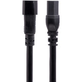 StarTech.com 10ft (3m) Heavy Duty Extension Cord, IEC C14 to IEC C15 Black Extension Cord, 15A 125V, 14AWG, Heavy Gauge Power Cable — H1415-10F-POWER-CORD