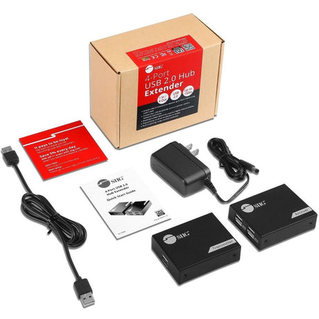 SIIG, Inc 4-Port USB 2.0 Hub Extender — JU-EX0411-S1