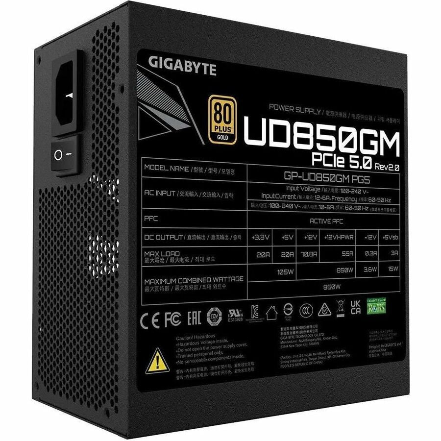 Gigabyte Ultra Durable GP-UD850GM PG5 850W Power Supply — GP-UD850GM PG5 G2US