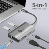 SIIG USB-C to HDMI with LAN Hub & PD 100W Adapter — JU-H30L11-S1