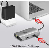 SIIG USB-C to HDMI with LAN Hub & PD 100W Adapter — JU-H30L11-S1