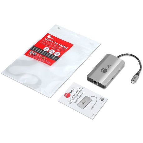 SIIG USB-C to HDMI with LAN Hub & PD 100W Adapter — JU-H30L11-S1