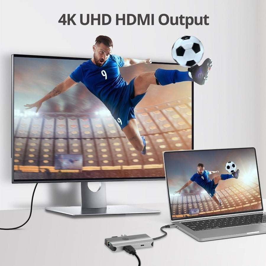 SIIG USB-C to HDMI with LAN Hub & PD 100W Adapter — JU-H30L11-S1