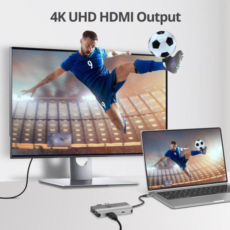 SIIG USB-C to HDMI with LAN Hub & PD 100W Adapter — JU-H30L11-S1
