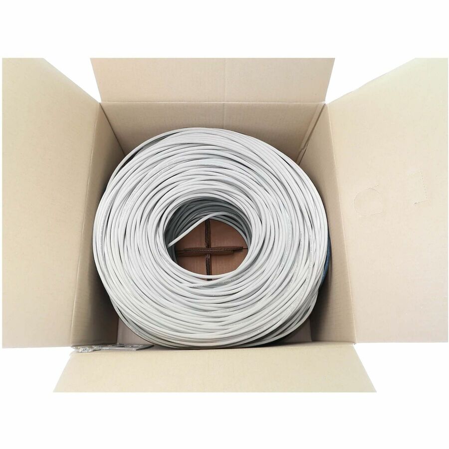 Eaton Tripp Lite Series Cat6a 10G Solid Core UTP Bulk Ethernet Cable, CMR Rated, White, 1000 ft. (305 m) — N223-01K-WH