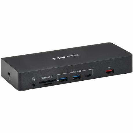 Eaton Tripp Lite Series USB-C Dock, Triple Display - 4K 60 Hz HDMI/DisplayPort, VGA, USB 3.2 Gen 2, USB Hub, Gigabit Ethernet, 100W PD Charging, Antibacterial — U442AB-DOCK9
