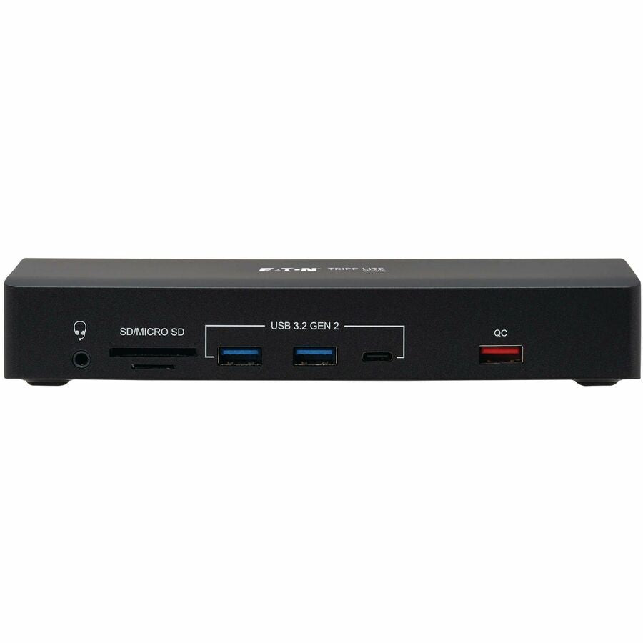 Eaton Tripp Lite Series USB-C Dock, Triple Display - 4K 60 Hz HDMI/DisplayPort, VGA, USB 3.2 Gen 2, USB Hub, Gigabit Ethernet, 100W PD Charging, Antibacterial — U442AB-DOCK9