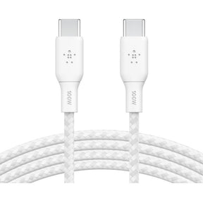 Belkin BoostCharge USB-C to USB-C Cable 100W - (2 meter / 6.6 foot, White) — CAB014bt2MWH