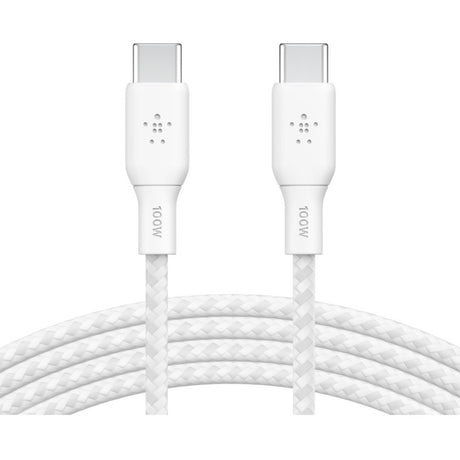 Belkin BoostCharge USB-C to USB-C Cable 100W - (2 meter / 6.6 foot, White) — CAB014bt2MWH