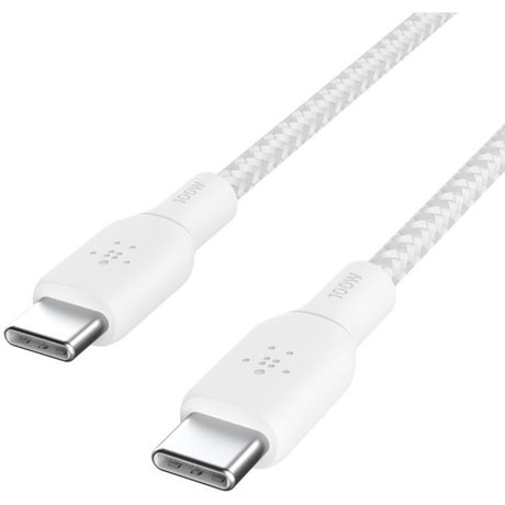 Belkin BoostCharge USB-C to USB-C Cable 100W - (2 meter / 6.6 foot, White) — CAB014bt2MWH