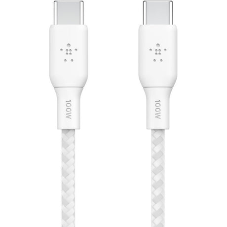 Belkin BoostCharge USB-C to USB-C Cable 100W - (2 meter / 6.6 foot, White) — CAB014bt2MWH