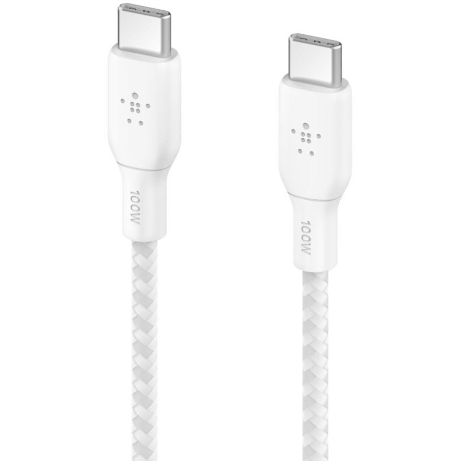 Belkin BoostCharge USB-C to USB-C Cable 100W - (2 meter / 6.6 foot, White) — CAB014bt2MWH