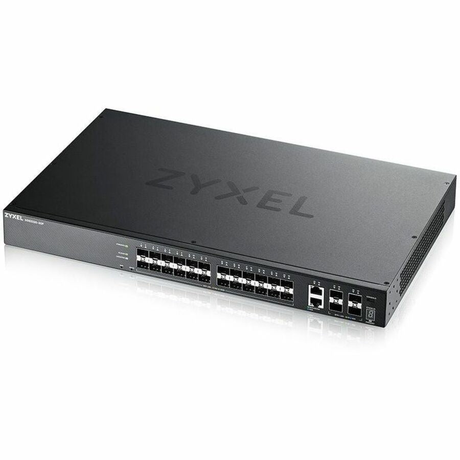 ZYXEL 24-port SFP L3 Access Switch with 6 10G Uplink — XGS2220-30F-DC